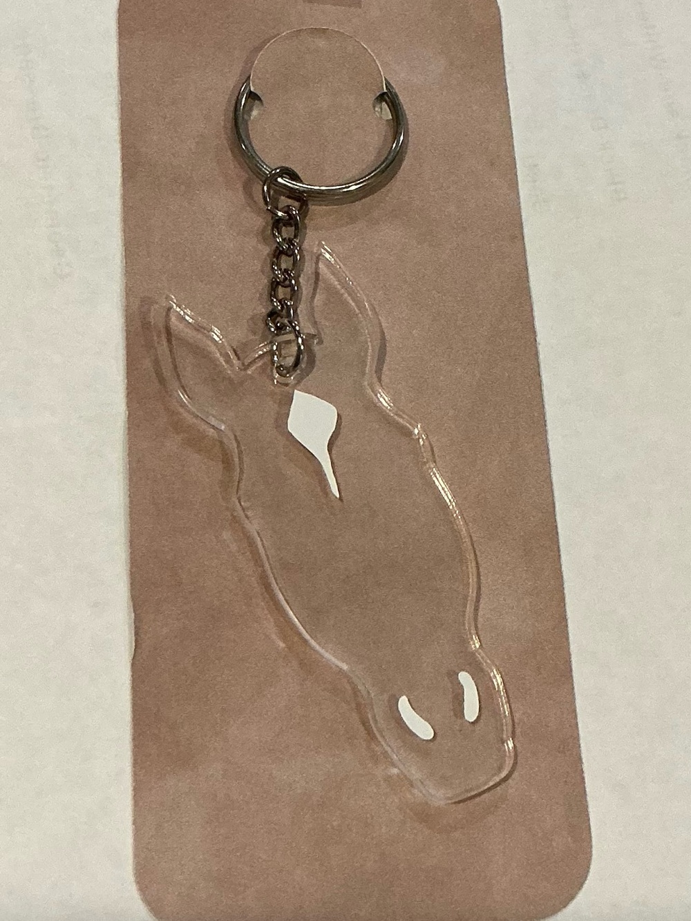 C4 Horse Head Face Marking Keychain - white